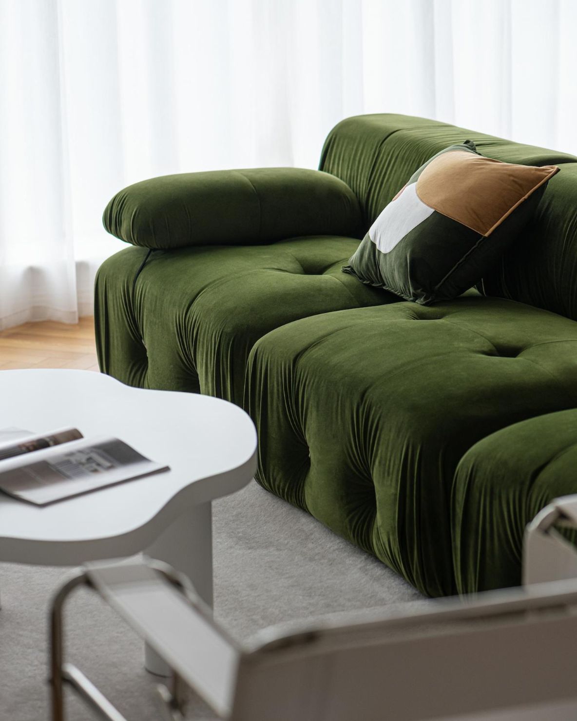 Comfy green couch